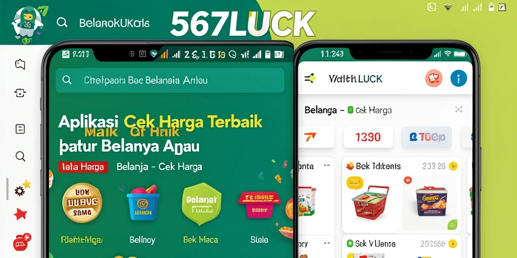 Tampilan antarmuka aplikasi 567LUCK yang memudahkan cek harga.