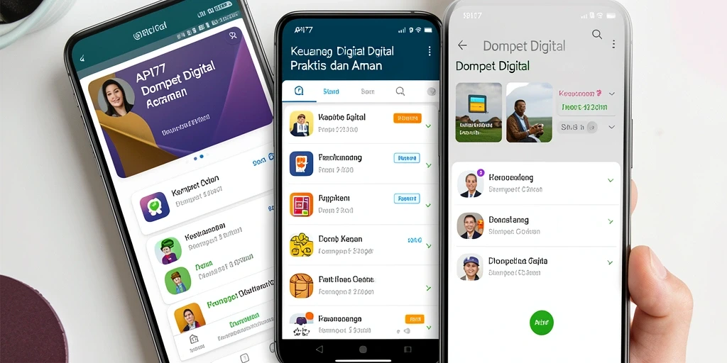 Tampilan antarmuka aplikasi API77 yang modern dan user-friendly.