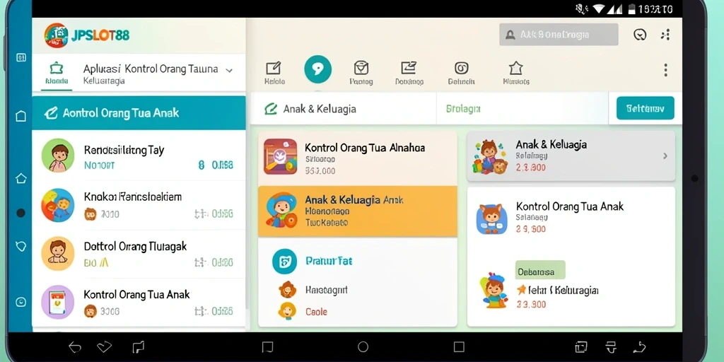 Antarmuka JPSLOT88 yang intuitif untuk kontrol orang tua.