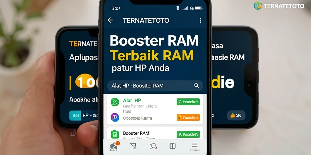 Antarmuka TERNATETOTO yang sederhana dan fungsional untuk optimasi RAM.